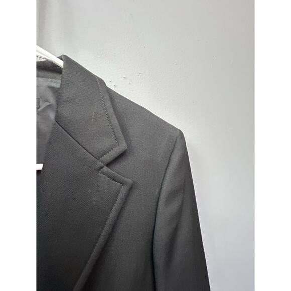 J Crew Black Blazer Wool‎ Womens 4 One Button Classic Preppy Jacket - Picture 6 of 9